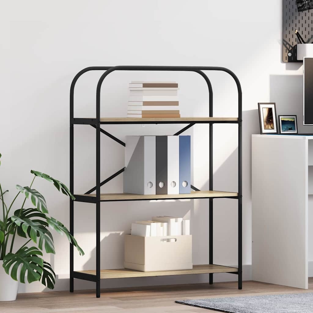 VidaXL Boekenkast Sonoma eiken 80 x 30 x 109 cm Bewerkt hout