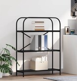 VidaXL Boekenkast Zwart eiken 80 x 30 x 109 cm Bewerkt hout