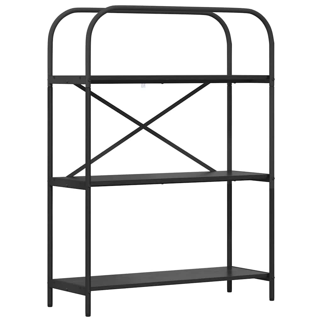 VidaXL Boekenkast Zwart eiken 80 x 30 x 109 cm Bewerkt hout