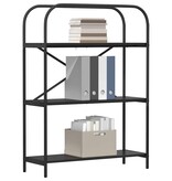 VidaXL Boekenkast Zwart eiken 80 x 30 x 109 cm Bewerkt hout