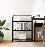 VidaXL Boekenkast Zwart eiken 80 x 30 x 109 cm Bewerkt hout