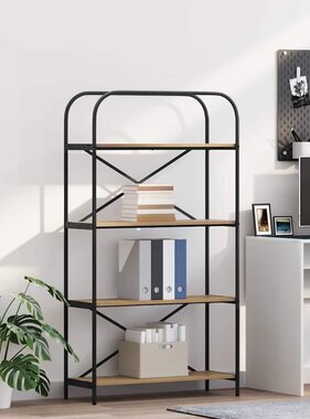 VidaXL Boekenkast artisanaal eikenkleurig 80 x 30 x 146 cm