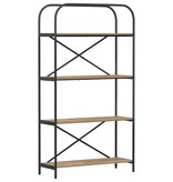 VidaXL Boekenkast artisanaal eikenkleurig 80 x 30 x 146 cm