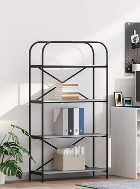 VidaXL Boekenkast Grijs sonoma 80 x 30 x 146 cm Bewerkt hout
