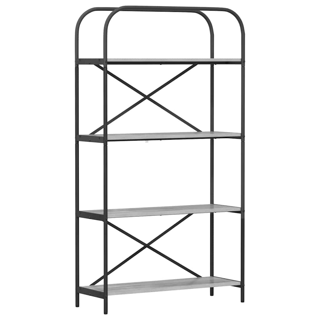 VidaXL Boekenkast Grijs sonoma 80 x 30 x 146 cm Bewerkt hout