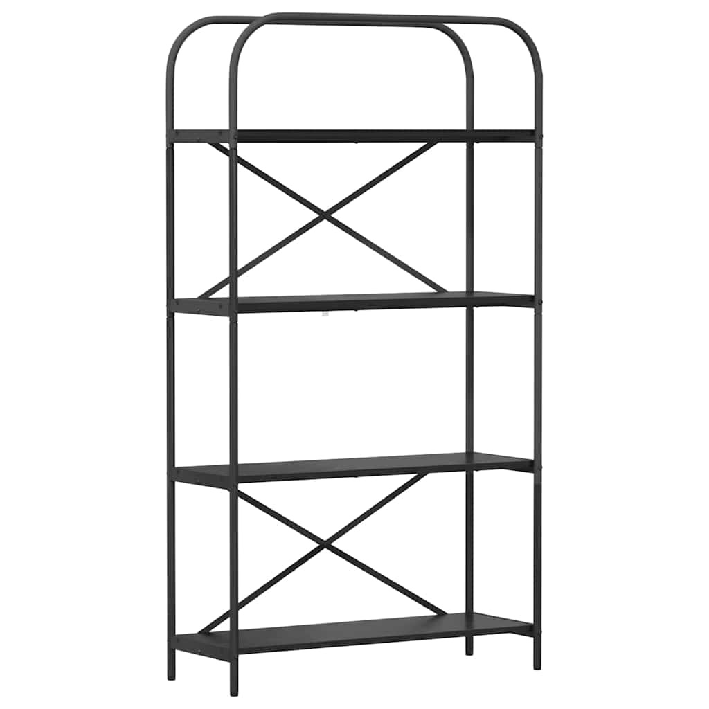 VidaXL Boekenkast Zwart eiken 80 x 30 x 146 cm Bewerkt hout