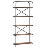 VidaXL Boekenkast Oud hout 80 x 30 x 183 cm Bewerkt hout