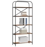 VidaXL Boekenkast Oud hout 80 x 30 x 183 cm Bewerkt hout