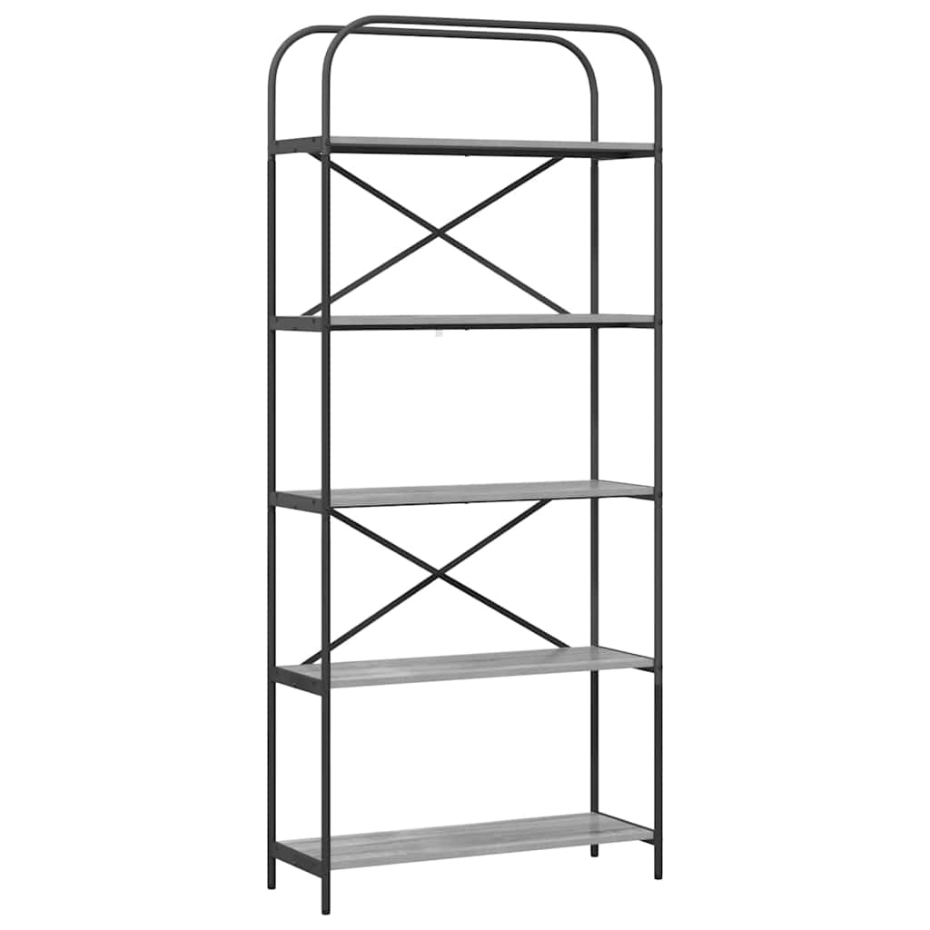 VidaXL Boekenkast Grijs sonoma 80 x 30 x 183 cm Bewerkt hout