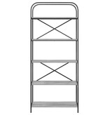 VidaXL Boekenkast Grijs sonoma 80 x 30 x 183 cm Bewerkt hout