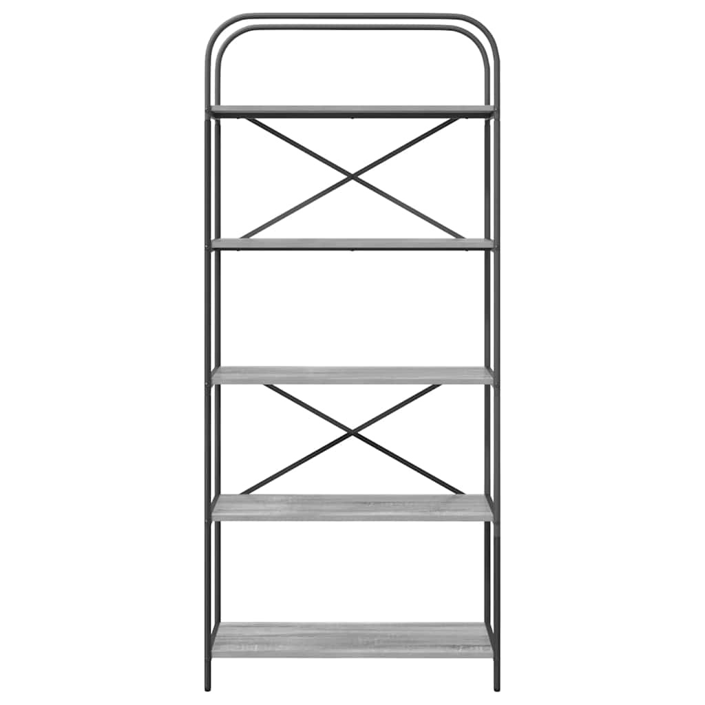 VidaXL Boekenkast Grijs sonoma 80 x 30 x 183 cm Bewerkt hout