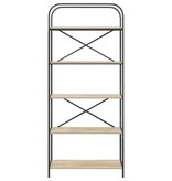 VidaXL Boekenkast Sonoma eiken 80 x 30 x 183 cm Bewerkt hout