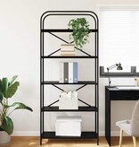 VidaXL Boekenkast Zwart eiken 80 x 30 x 183 cm Bewerkt hout