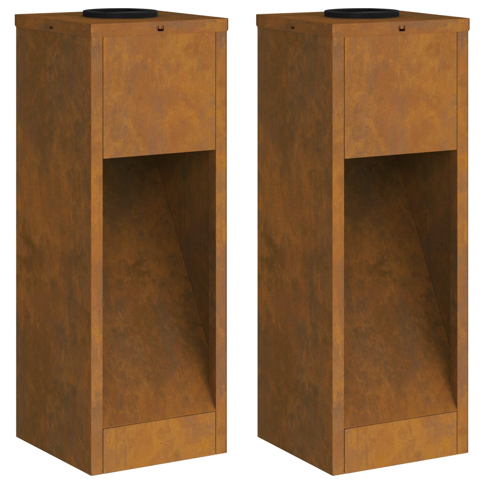 VidaXL Zonne LED Padverlichting 2 pcs Gegalvaniseerd Gegalvaniseerd