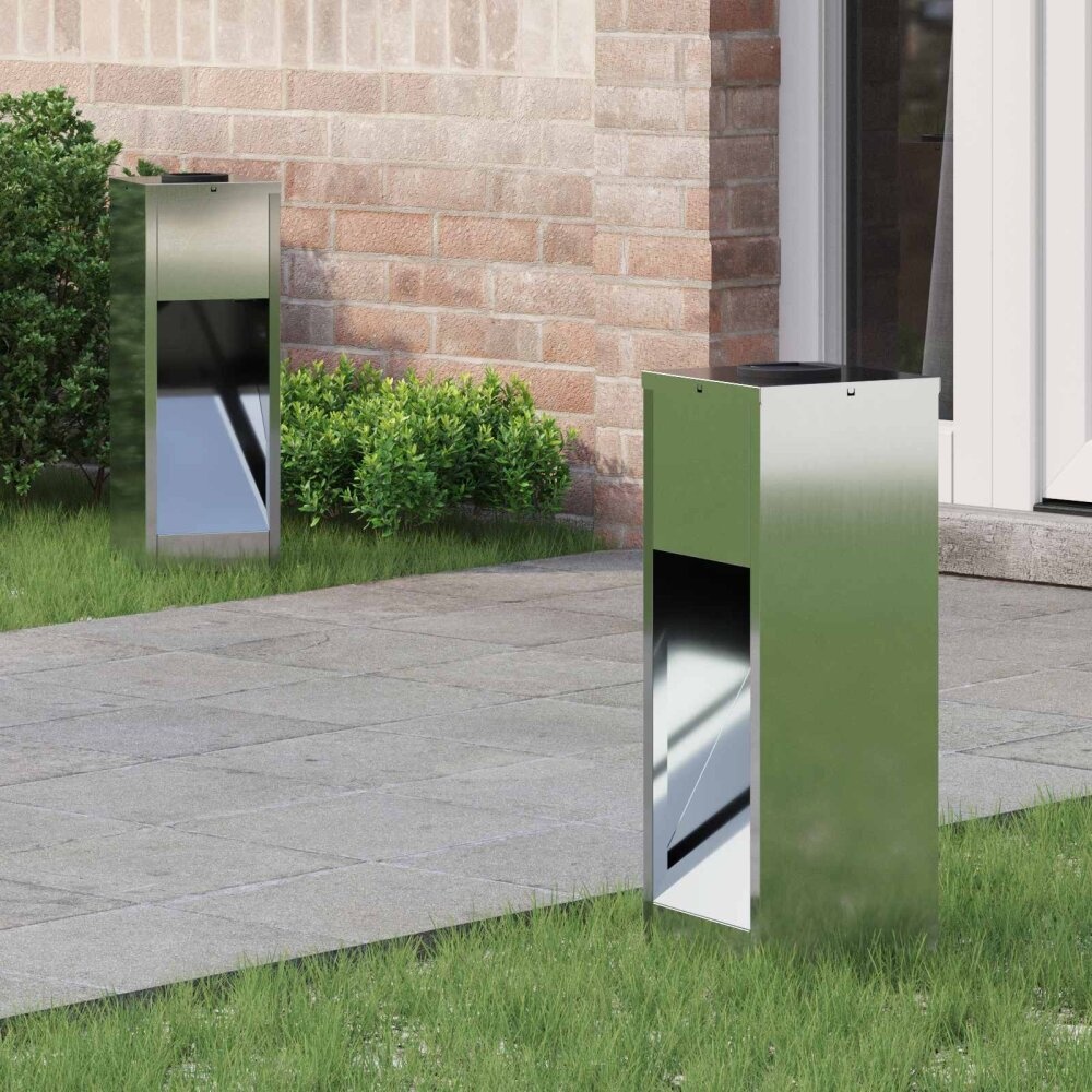 VidaXL Zonne LED Padverlichting 2 pcs Gegalvaniseerd Gegalvaniseerd