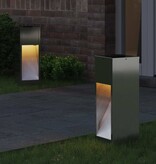VidaXL Zonne LED Padverlichting 2 pcs Gegalvaniseerd Gegalvaniseerd