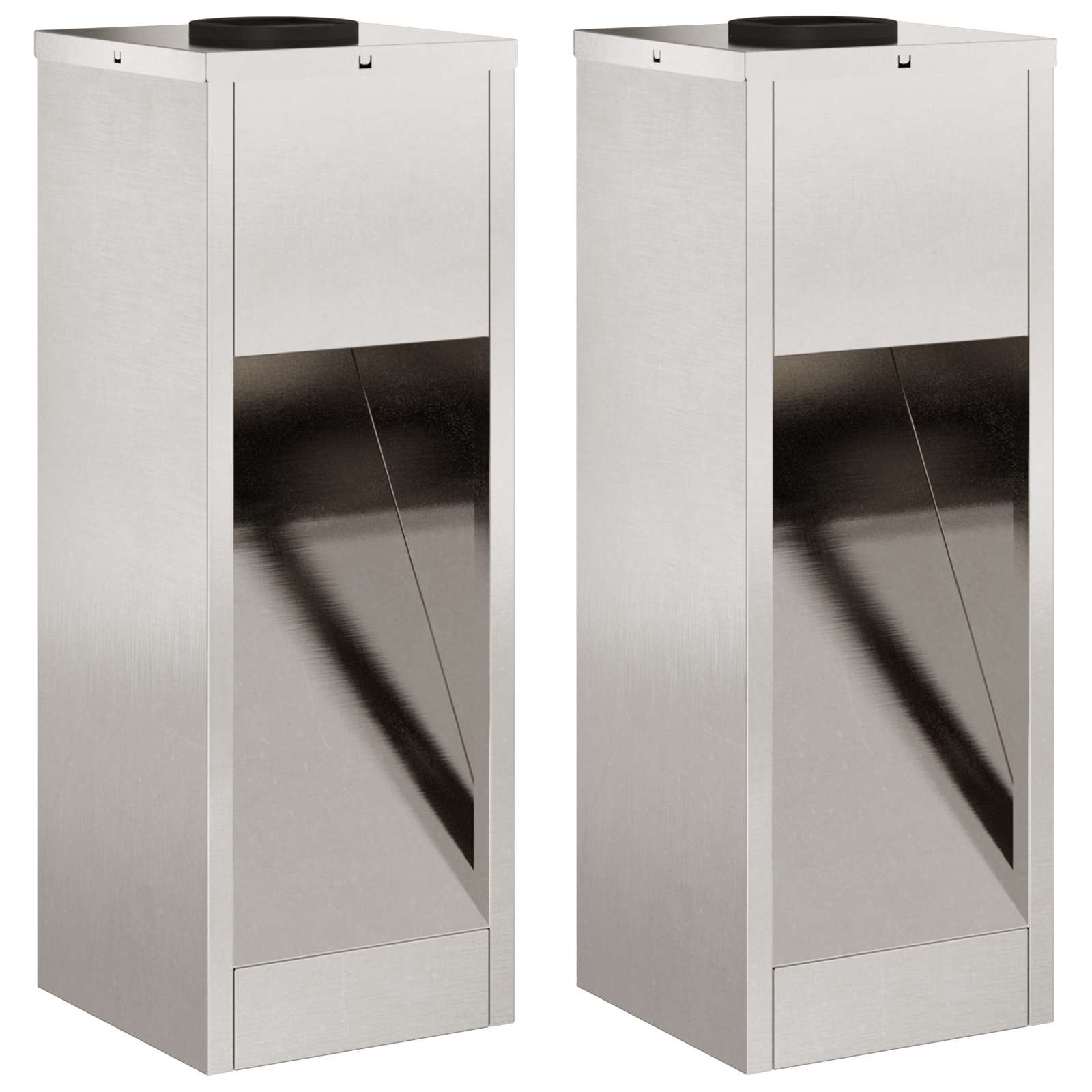 VidaXL Zonne LED Padverlichting 2 pcs Roestvrij staal Roestvrij staal