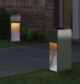 VidaXL Zonne LED Padverlichting 2 pcs Roestvrij staal Roestvrij staal
