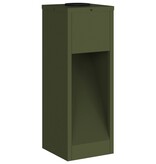 VidaXL Zonne LED Padverlichting 2 pcs Olijf Groen Koudgewalst staal