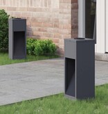 VidaXL Zonne LED Padverlichting 2 pcs Antraciet Koudgewalst staal