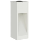 VidaXL Zonne LED Padverlichting 2 pcs Wit Koudgewalst staal