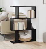 VidaXL Boekenkast Zwart Eiken 70 x 14 x 97 cm Bewerkt hout