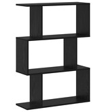 VidaXL Boekenkast Zwart Eiken 70 x 14 x 97 cm Bewerkt hout