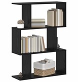 VidaXL Boekenkast Zwart Eiken 70 x 14 x 97 cm Bewerkt hout