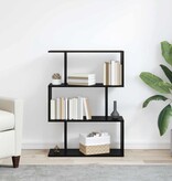 VidaXL Boekenkast Zwart Eiken 70 x 14 x 97 cm Bewerkt hout