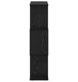 VidaXL Boekenkast Zwart Eiken 70 x 14 x 97 cm Bewerkt hout