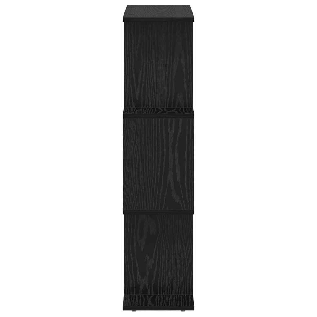 VidaXL Boekenkast Zwart Eiken 70 x 14 x 97 cm Bewerkt hout