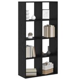VidaXL Boekenkast Zwart Eiken 69,5 x 29 x 137,5 cm Bewerkt hout