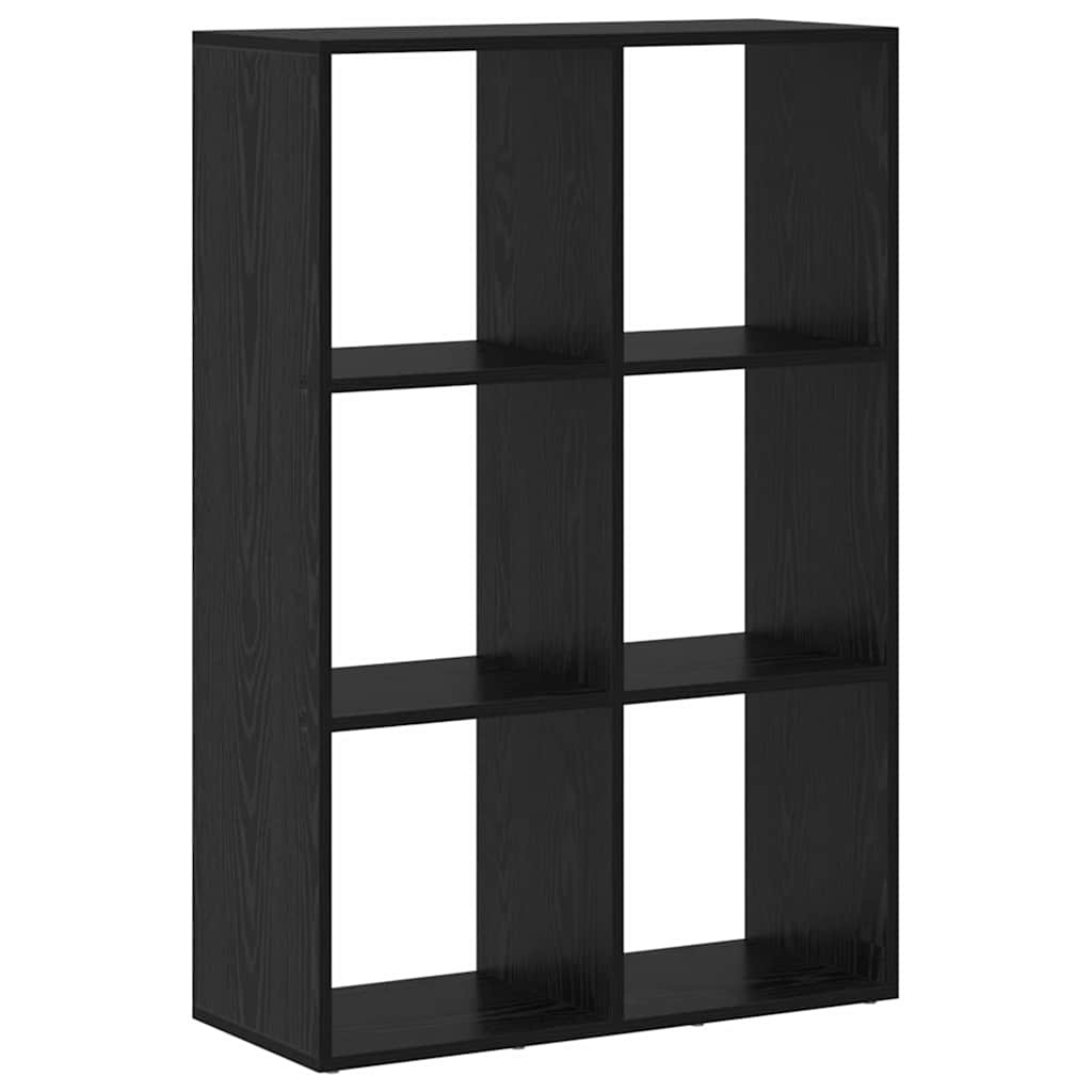 VidaXL Boekenkast Zwart Eiken 69,5 x 29 x 103,5 cm Bewerkt hout