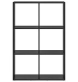 VidaXL Boekenkast Zwart Eiken 69,5 x 29 x 103,5 cm Bewerkt hout