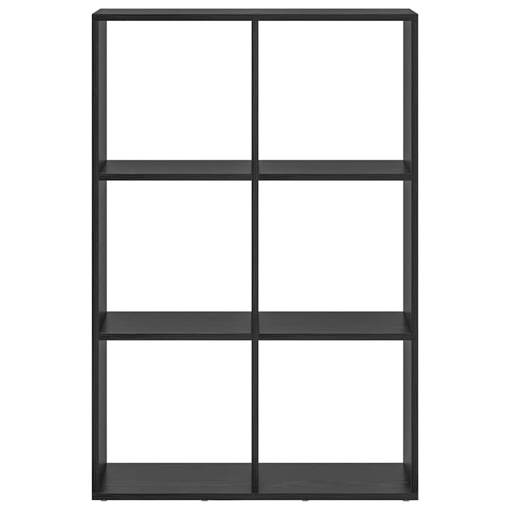 VidaXL Boekenkast Zwart Eiken 69,5 x 29 x 103,5 cm Bewerkt hout