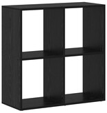 VidaXL Boekenkast Zwart Eiken 69,5 x 29 x 69,5 cm Bewerkt hout