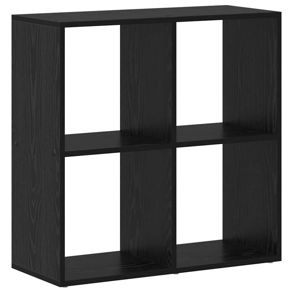 VidaXL Boekenkast Zwart Eiken 69,5 x 29 x 69,5 cm Bewerkt hout