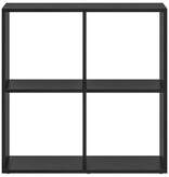 VidaXL Boekenkast Zwart Eiken 69,5 x 29 x 69,5 cm Bewerkt hout