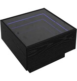 VidaXL Salontafel Zwart eiken 50 x 50 x 30 cm Bewerkt hout