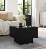 VidaXL Salontafel Zwart eiken 40 x 40 x 30 cm Bewerkt hout