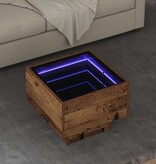 VidaXL Salontafel Oud hout 40 x 40 x 30 cm Bewerkt hout