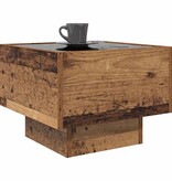 VidaXL Salontafel Oud hout 40 x 40 x 30 cm Bewerkt hout