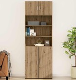 VidaXL Wandkast artisanaal eikenkleurig 80 x 42.5 x 40 cm Bewerkt hout