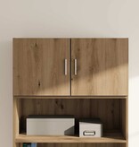 VidaXL Wandkast artisanaal eikenkleurig 80 x 42.5 x 40 cm Bewerkt hout