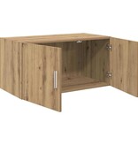 VidaXL Wandkast artisanaal eikenkleurig 80 x 42.5 x 40 cm Bewerkt hout
