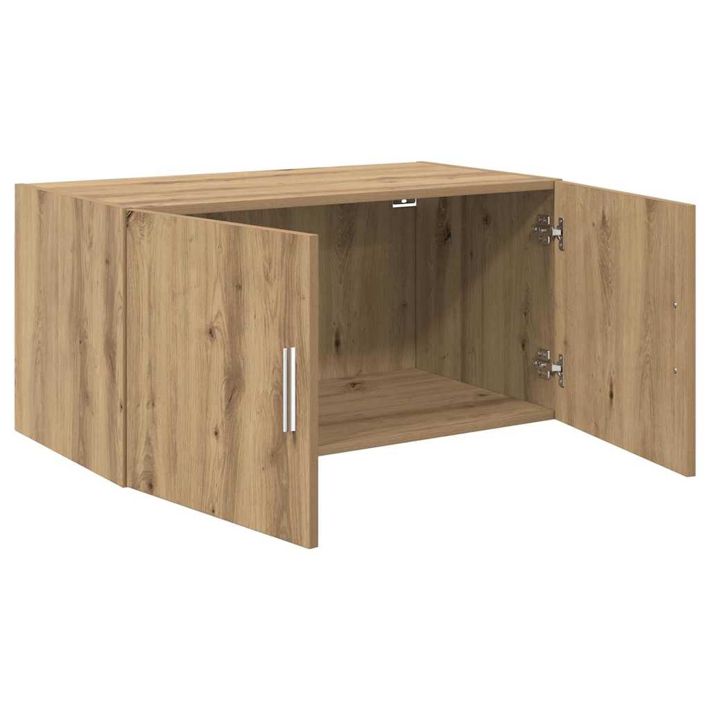 VidaXL Wandkast artisanaal eikenkleurig 80 x 42.5 x 40 cm Bewerkt hout
