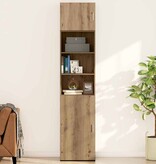 VidaXL Wandkast artisanaal eikenkleurig 50 x 42.5 x 40 cm Bewerkt hout