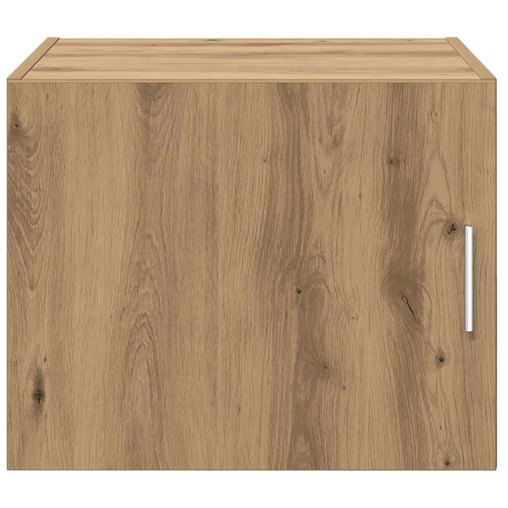 VidaXL Wandkast artisanaal eikenkleurig 50 x 42.5 x 40 cm Bewerkt hout