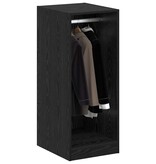 VidaXL Kledingkast met plank Zwart eiken 41 x 48 x 102 cm Bewerkt hout