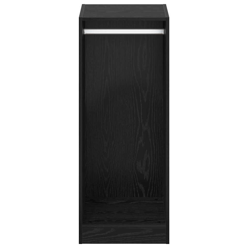 VidaXL Kledingkast met plank Zwart eiken 41 x 48 x 102 cm Bewerkt hout